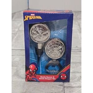 Marvel SPIDER-MAN Bottler Opener w/ Bottle Stopper‎ Set - Spiderman 2018